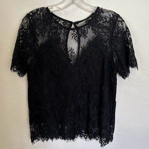 Black Lace Blouse